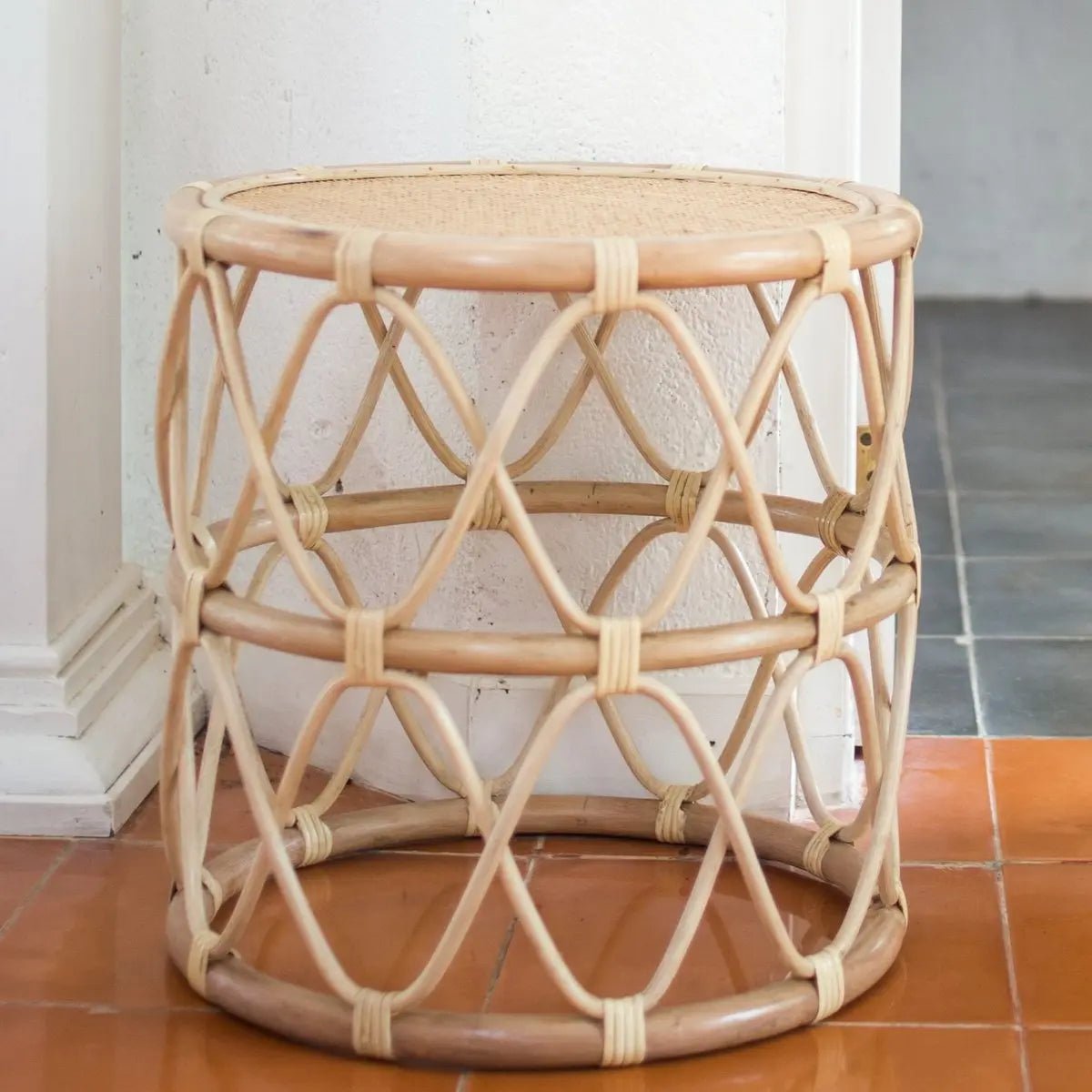 Rotan Bijzettafel MUARA – Rond Ø45 cm