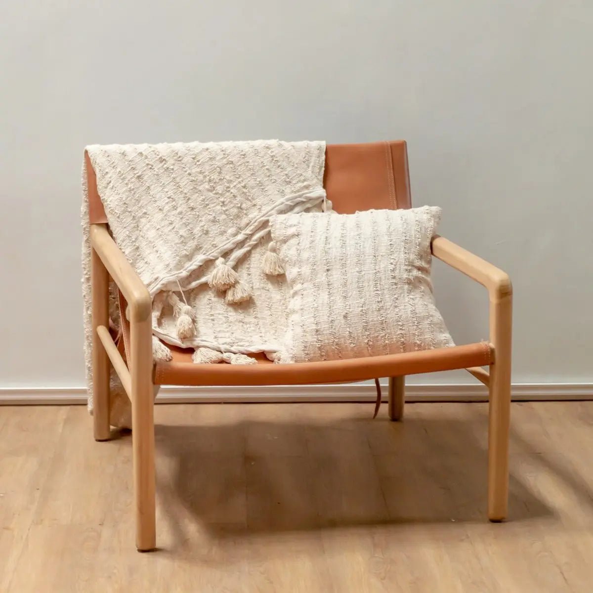 Kussensloop RAHAYU – Handgeweven Katoen, 2 Maten