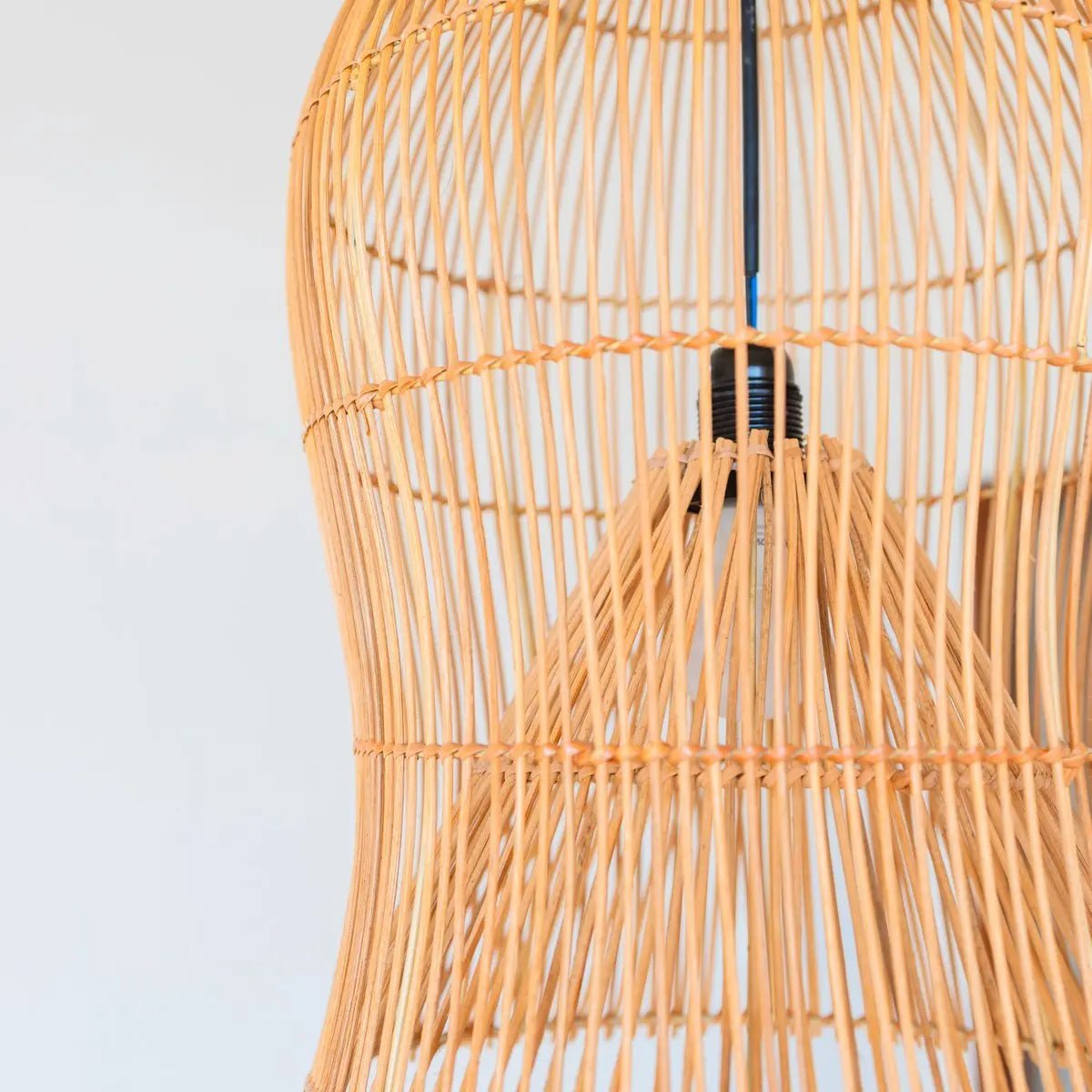 Rotan Lampenkap MAHARA – Boho Hang- & Plafondlamp Ø35 cm