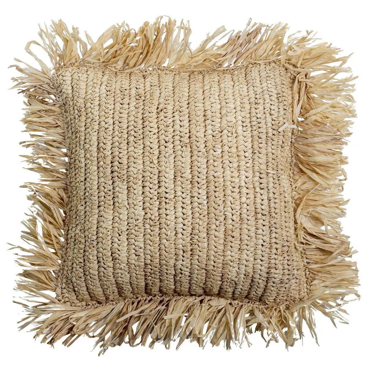 Sierkussen GANDI – Met Vulling, Raffia