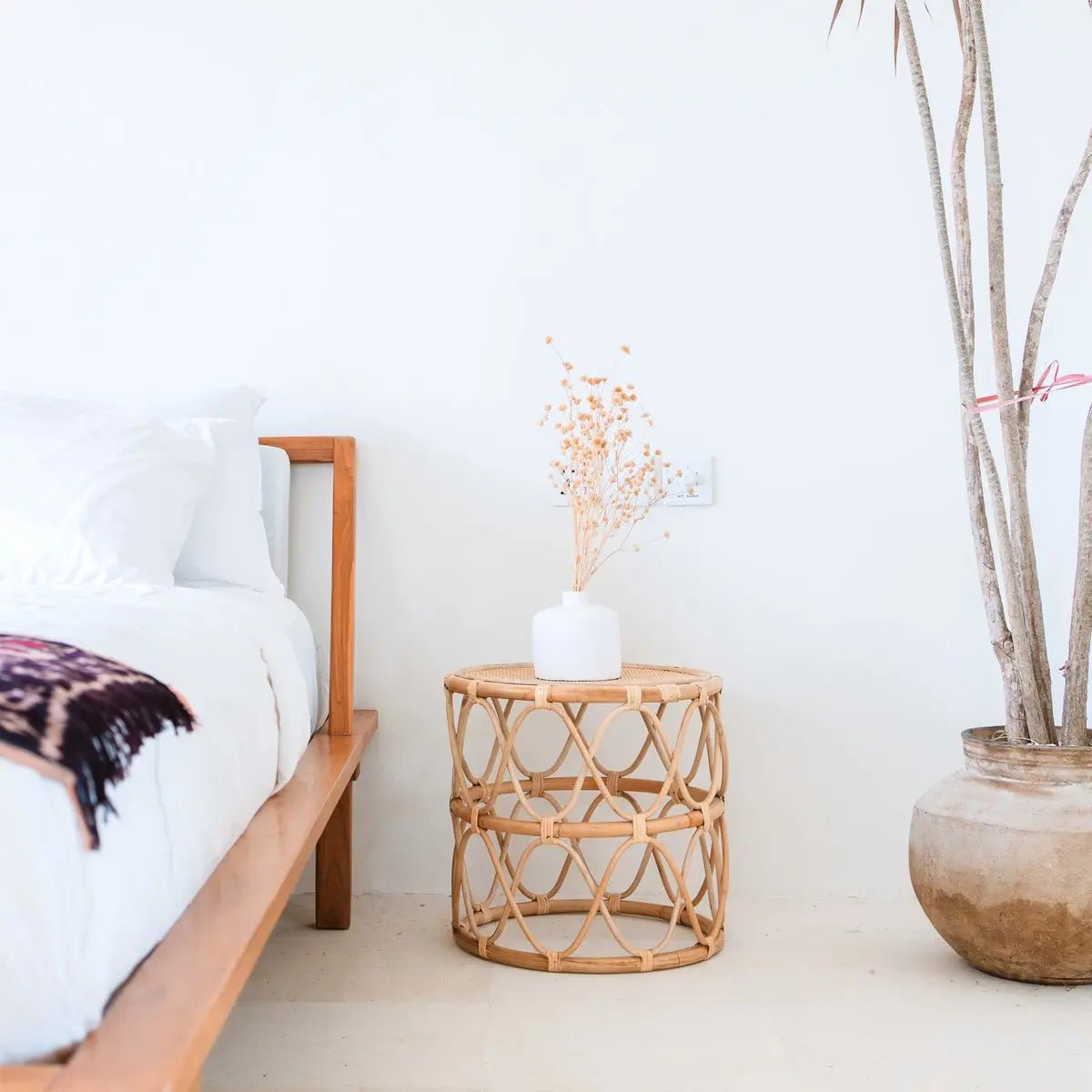 Rotan Bijzettafel MUARA – Rond Ø45 cm