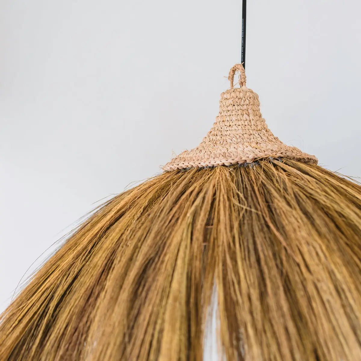 Zeegras Hanglamp MAWANA – Boho, Ø53 cm, Met Franjes