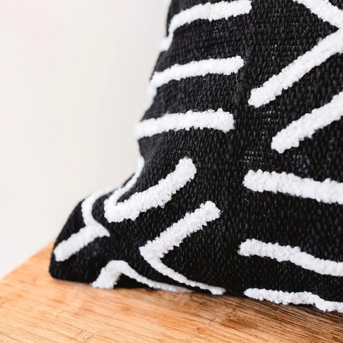 Kussenhoes BIMA – Handgemaakt Boho Zwart, 2 Maten