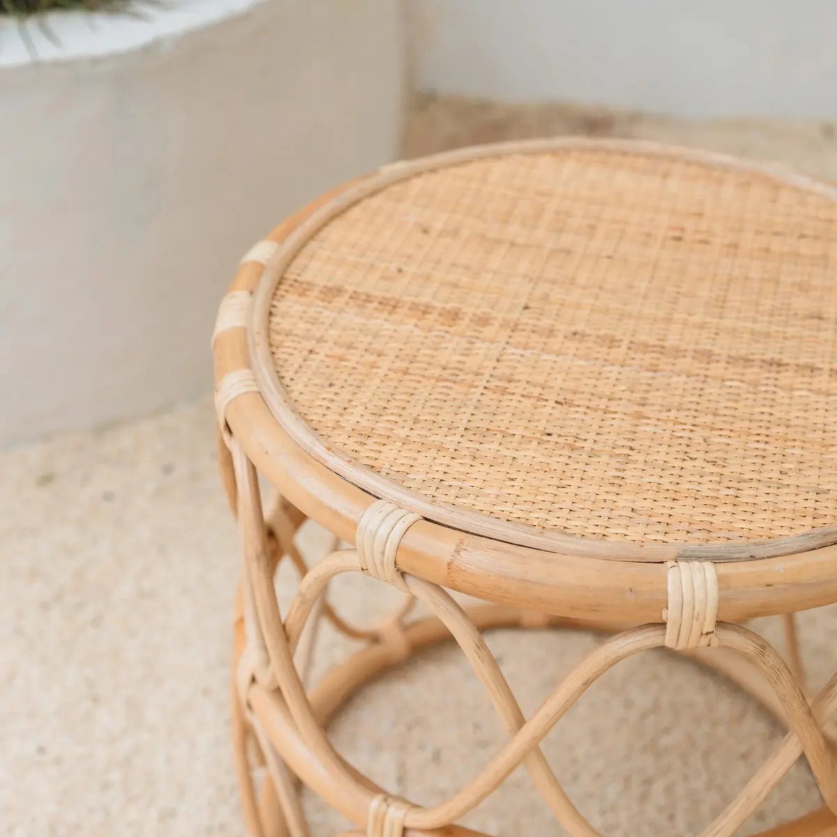 Rotan Bijzettafel MUARA – Rond Ø45 cm