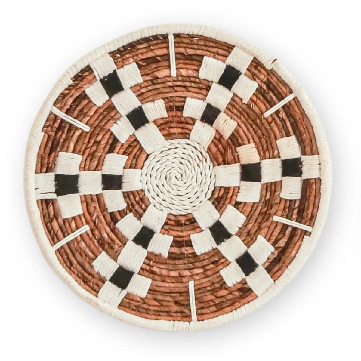 TAMAN Boho Wanddecoratie – Ronde Muurmand van Bananenvezel