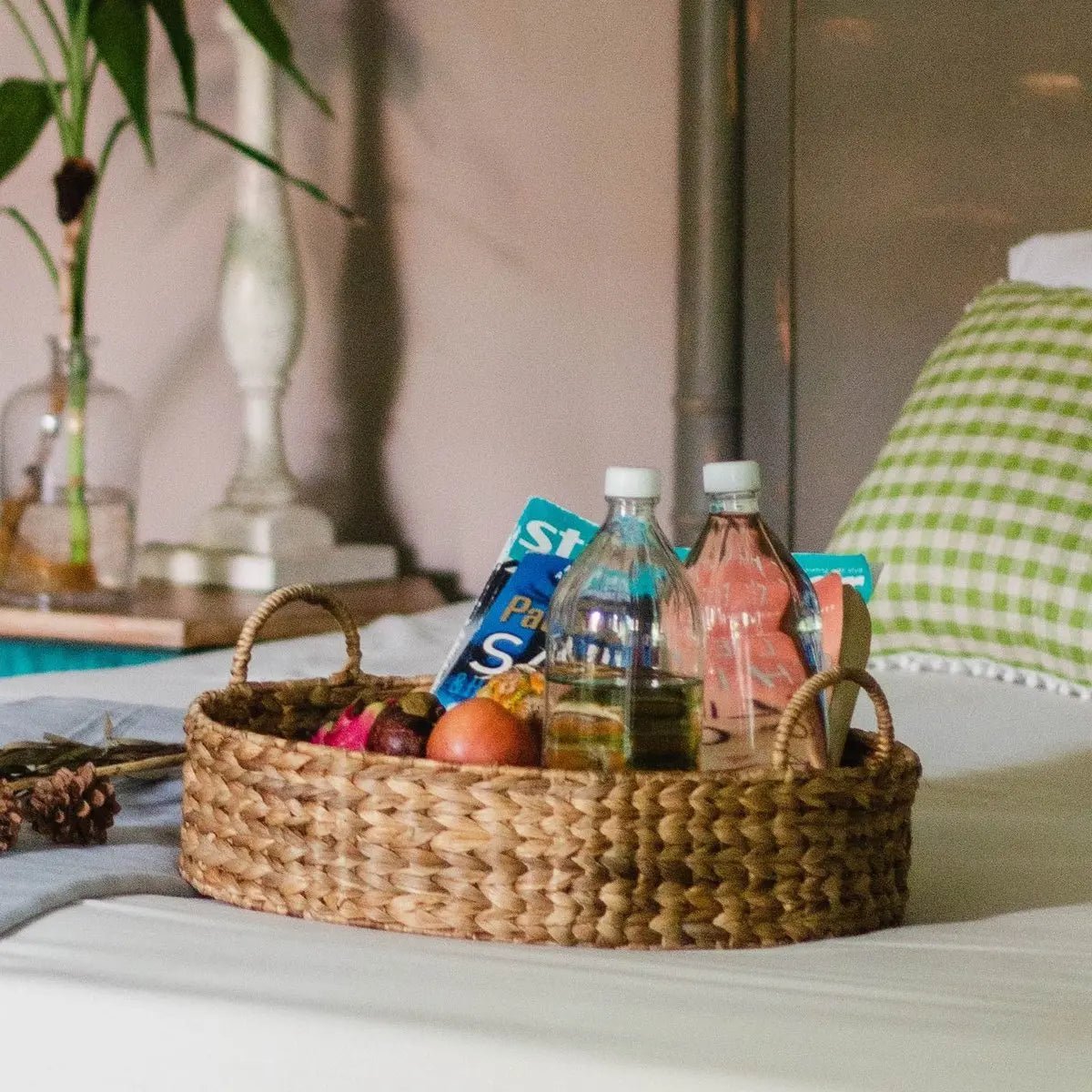 Decoratief Dienblad MATAHARI van Waterhyacint 3 Maten