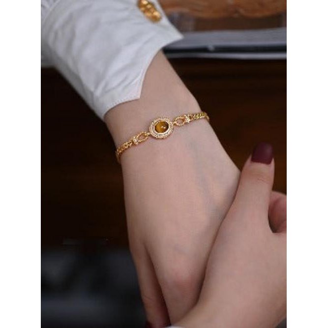 Kettingarmband met tijgeroogsteen