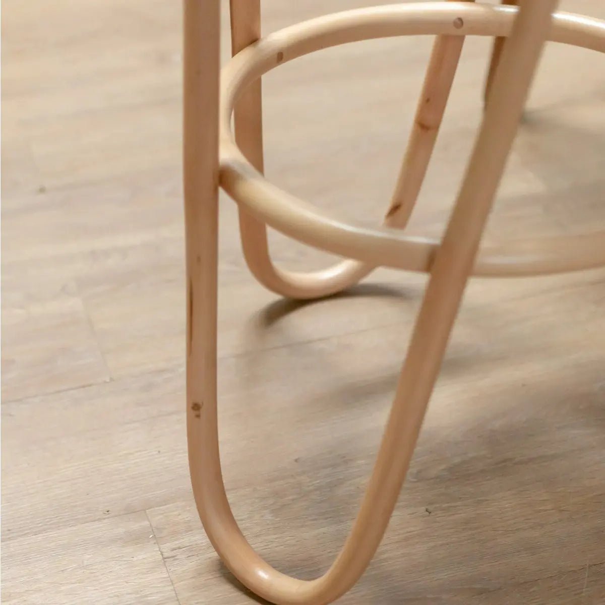 Rattanhocker KOLAKA – Natur, Ø35 cm, geflochtene Sitzfläche