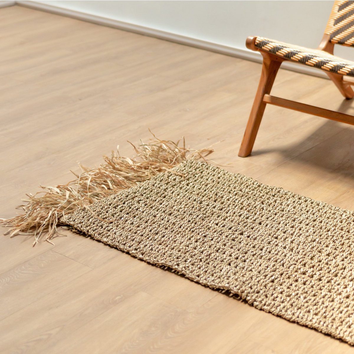 Zeegras Vloerkleed 120x60 cm met Kwastjes – BARA