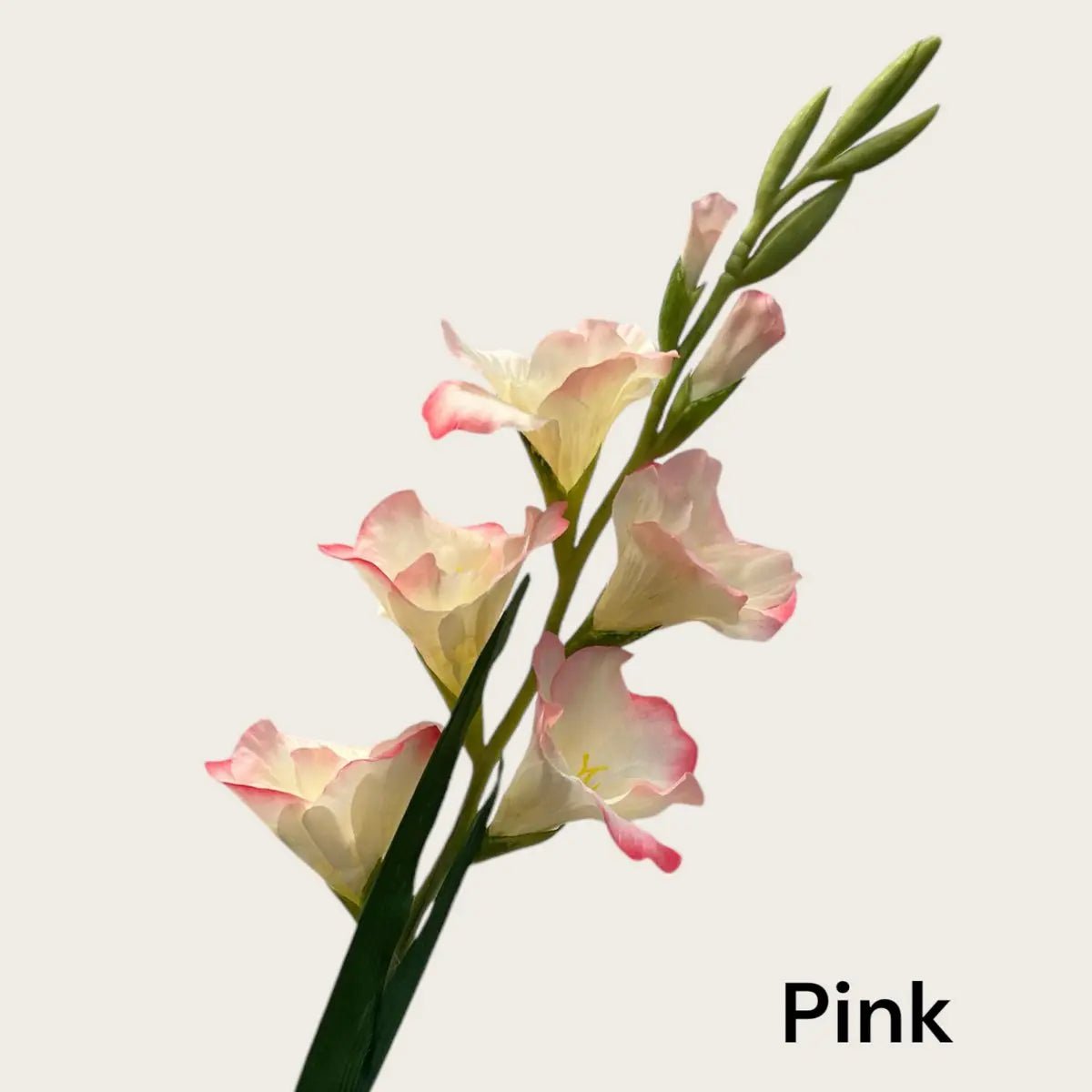 Geurende gladiolen | Zijden kunstbloem | Lengte 91cm 1stk