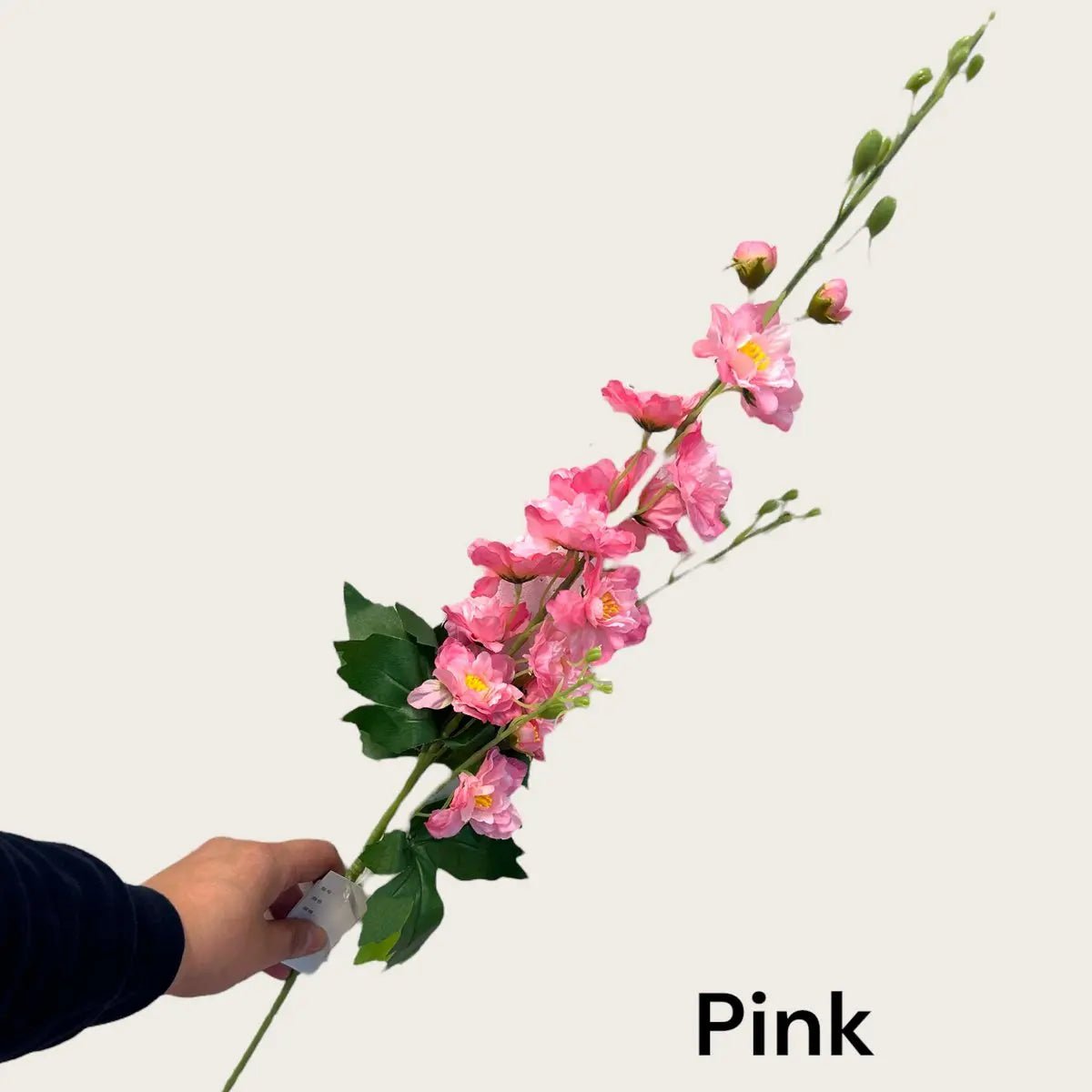 Grote 3-takkige delphinium | Zijden kunstbloem | Lengte 70cm 1stk
