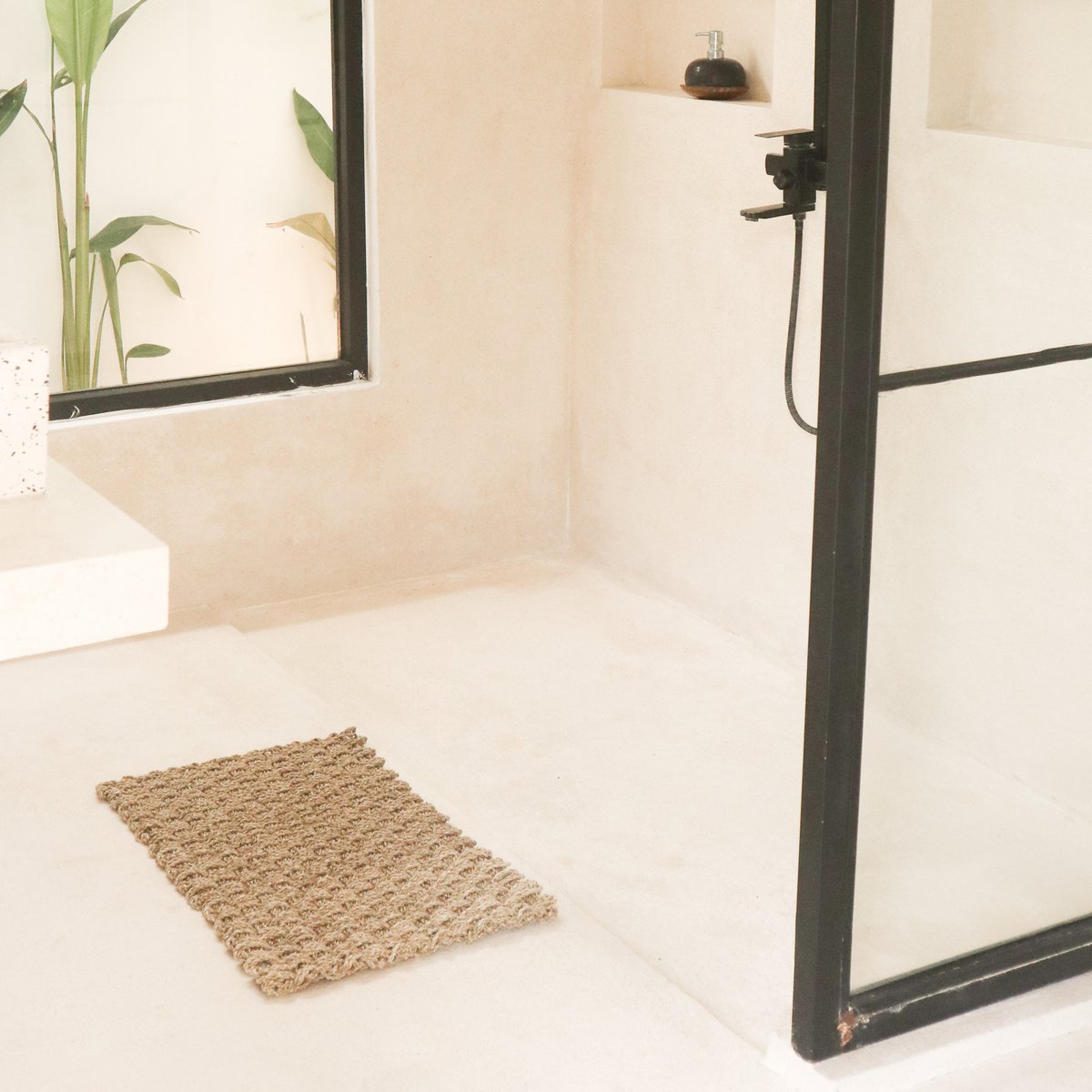 Handgeweven Zeegras Deurmattapijt 72x45 cm – Natuurlijke Vezels | NIRAMA