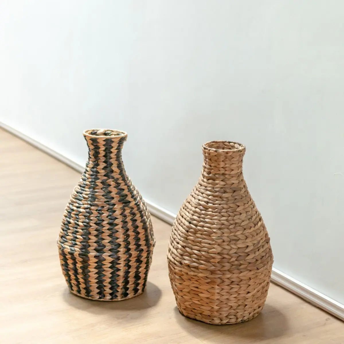 Boho Vaas DAYANA – Naturel, Geweven Waterhyacint