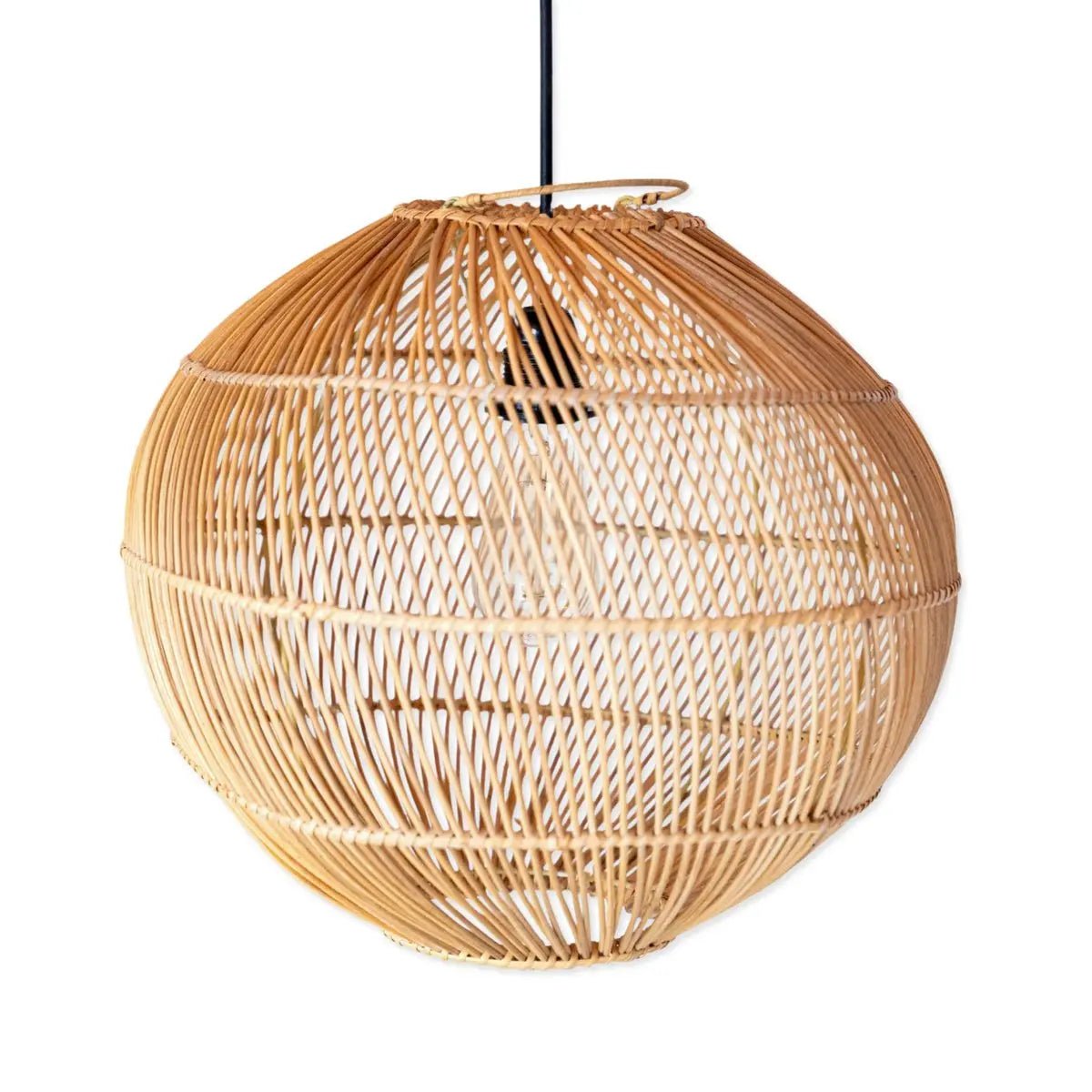 Kencana Rattan Lampshade – Boho Hanglamp Ø40/50 cm Handgemaakt