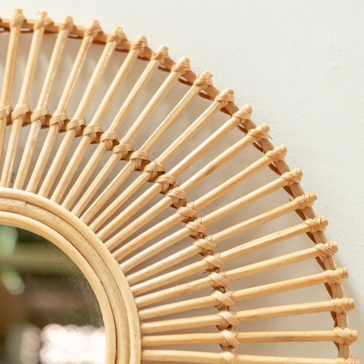 Wandspiegel BUMI – Ronde Rotan Spiegel, 58 cm, Handgemaakt