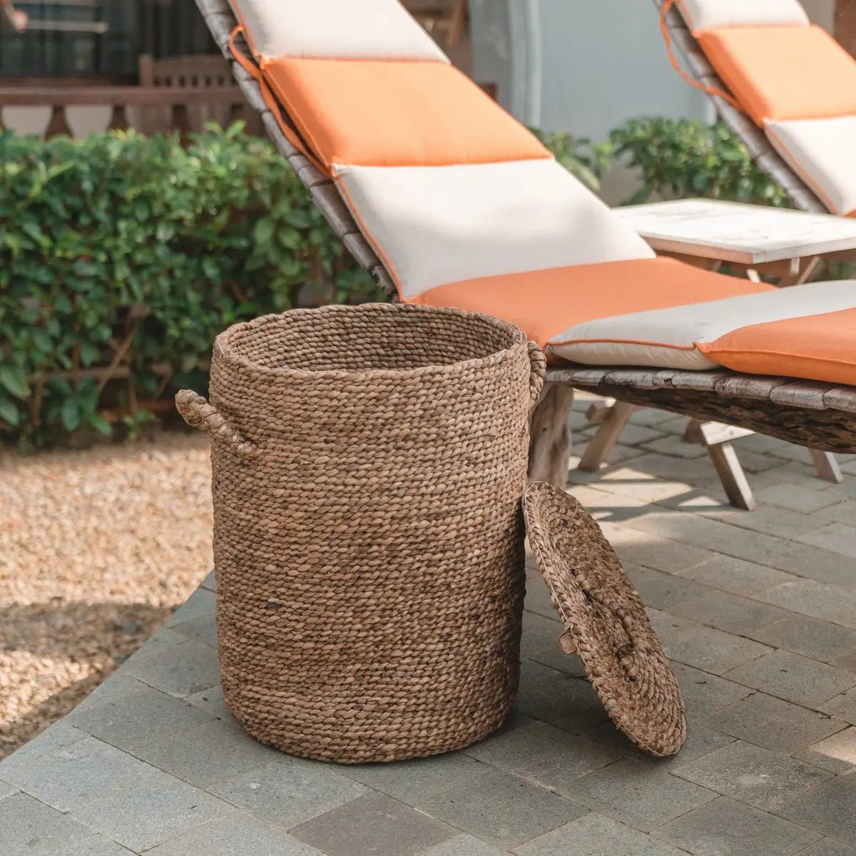 Opbergmand IKAT – Wasmand met Deksel