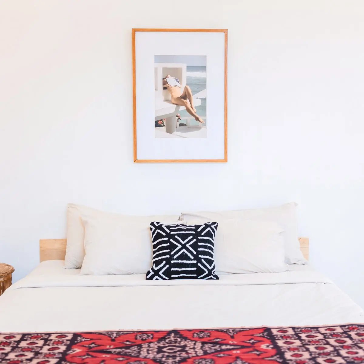 Kussenhoes BIMA – Handgemaakt Boho Zwart, 2 Maten