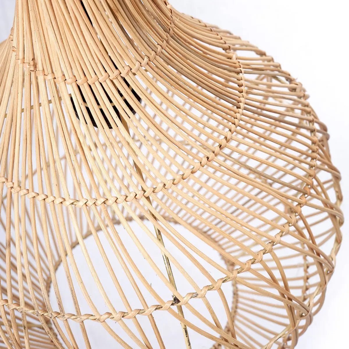 Rotan Hanglamp KENARI – Boho Lampenkap, Handgemaakt