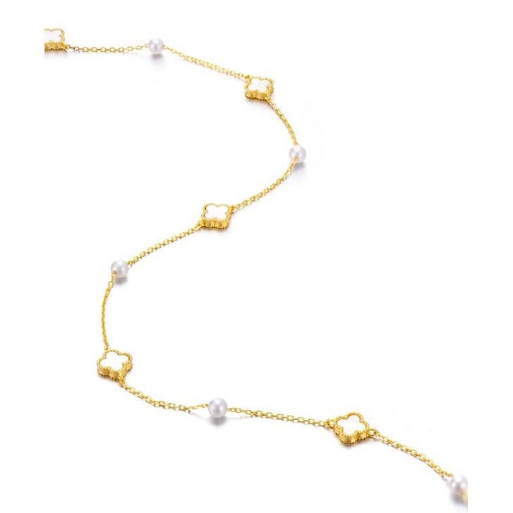 Elegante MOP Lucky Clover parels kralen ketting