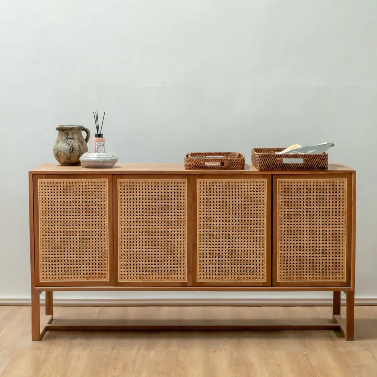 Rechthoekig Rotan Dienblad AMAHAI – Groot, 3 Maten