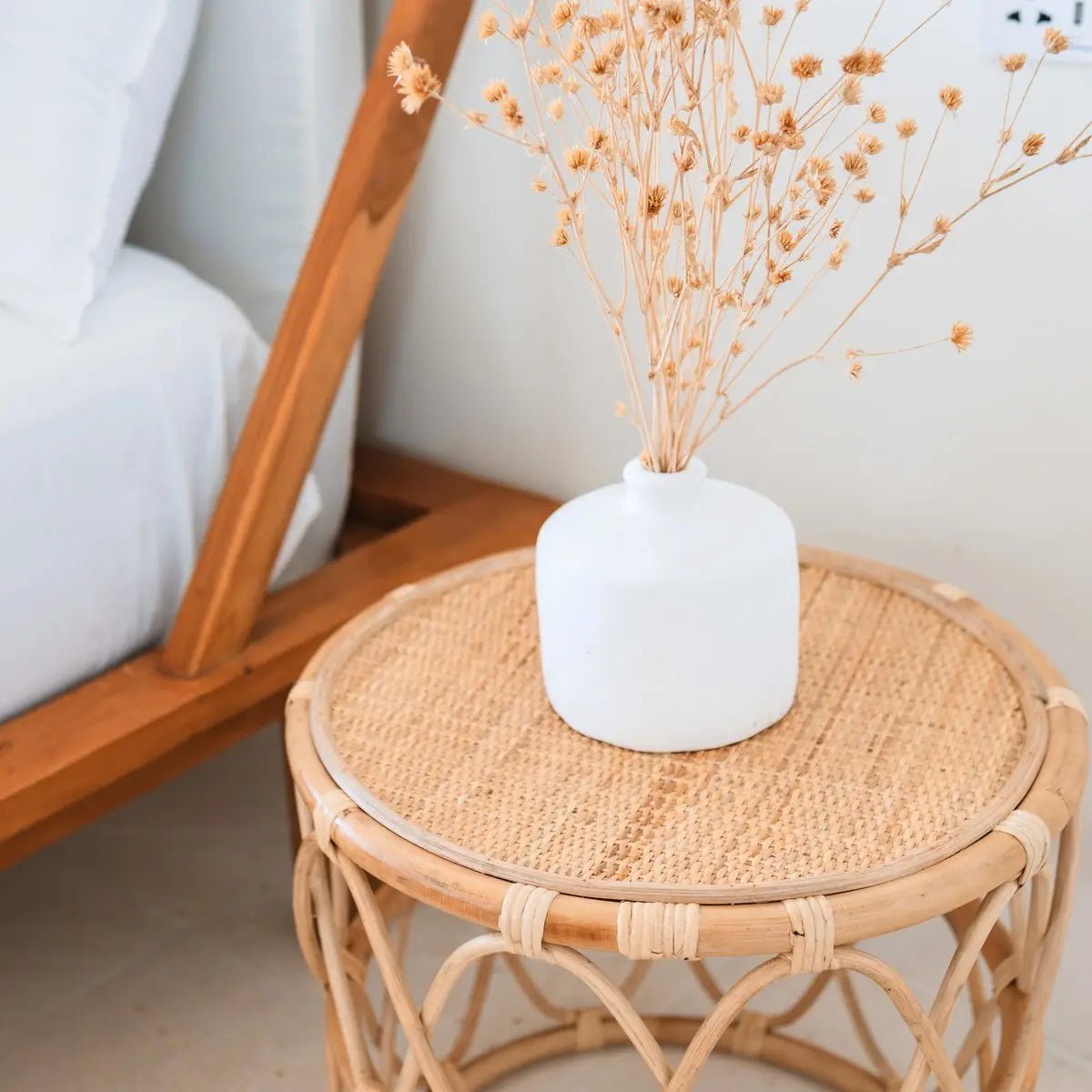 Rotan Bijzettafel MUARA – Rond Ø45 cm