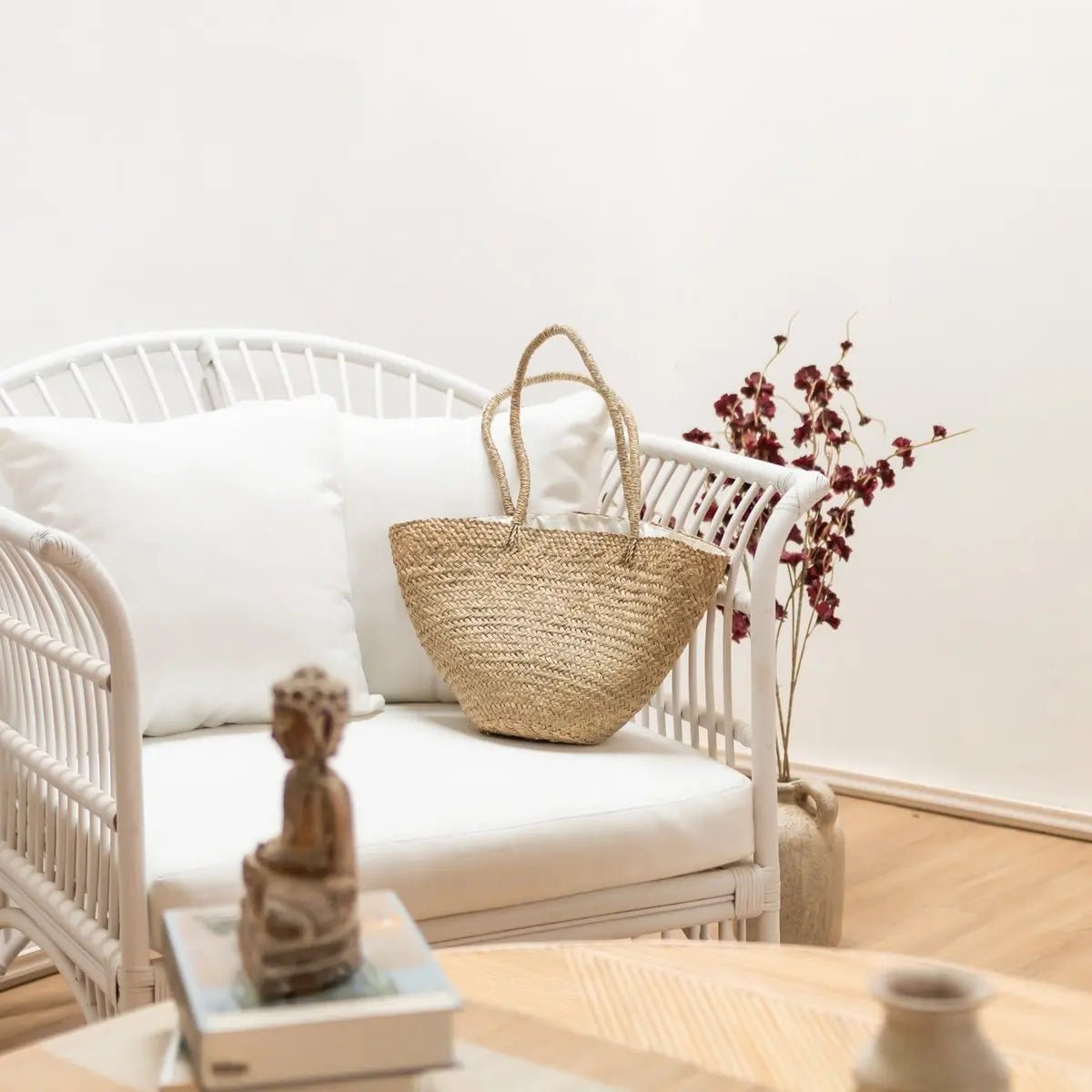 Schoudertas TAMU – Handgeweven Tote Strandtas van Zeegras