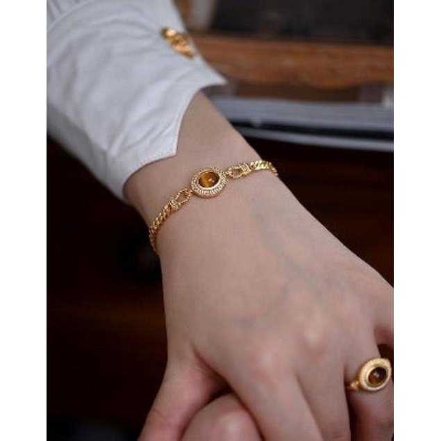 Kettingarmband met tijgeroogsteen