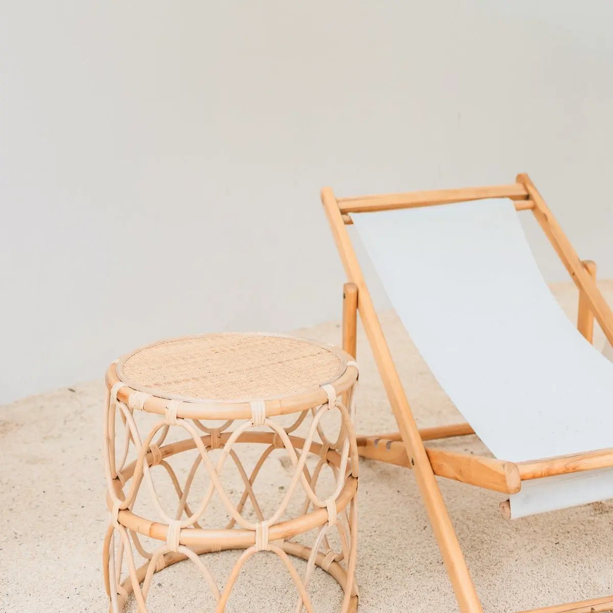 Rotan Bijzettafel MUARA – Rond Ø45 cm