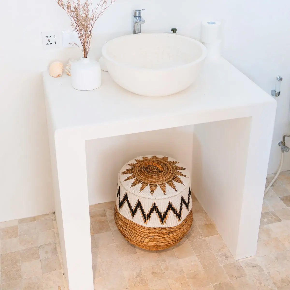 PALEM Ronde Boho Wasmand – 3 Maten