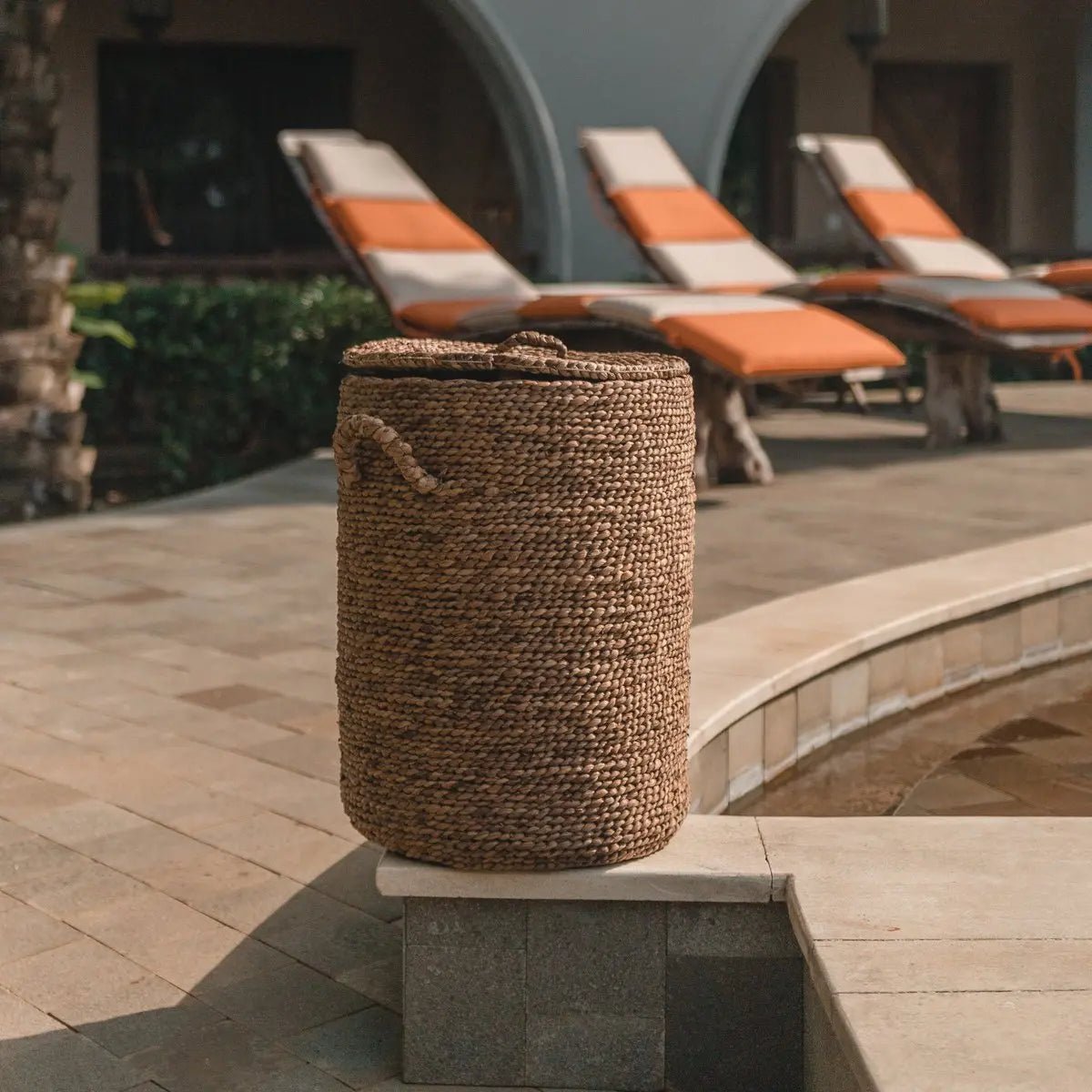 Opbergmand IKAT – Wasmand met Deksel