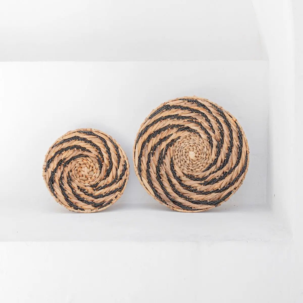 BANDUNG Ronde Wandmand of Decoratieve Schaal – Waterhyacint