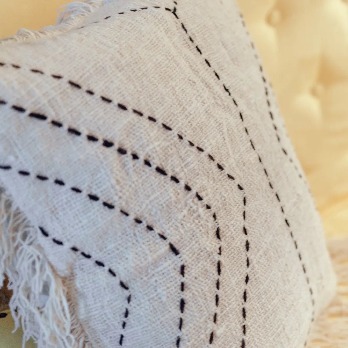 Kussensloop FLORES – Decoratief Katoenen Bankkussen, 2 Maten