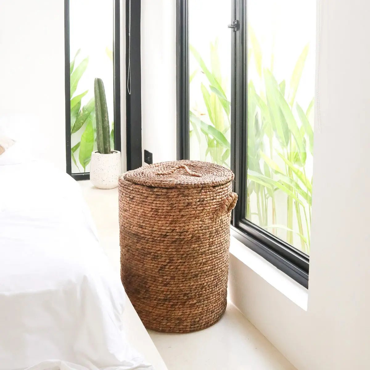 Opbergmand IKAT – Wasmand met Deksel