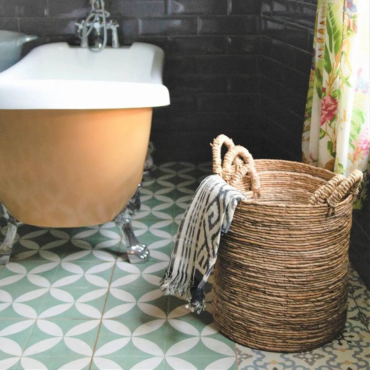 SYAILENDRA Bananenvezel Mand – Handgemaakt in 3 Maten