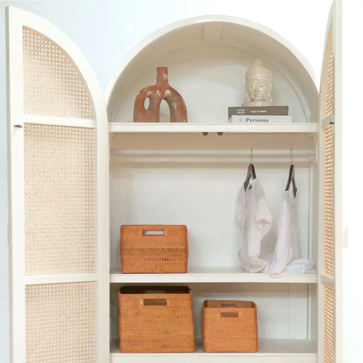 Plankmand WARSA van Rotan | Kranten- & Opbergmand Bruin | Handgeweven (3 Maten)