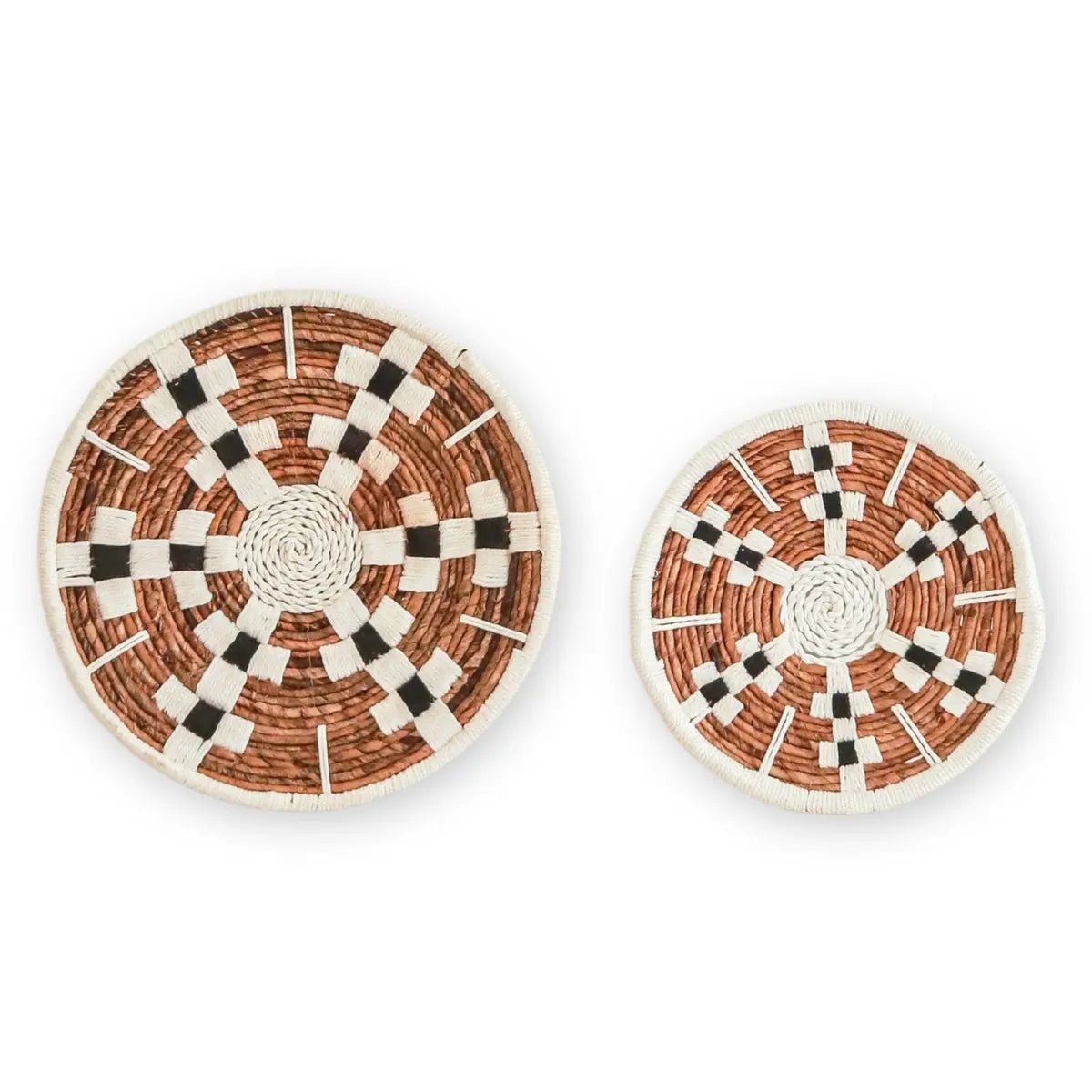 TAMAN Boho Wanddecoratie – Ronde Muurmand van Bananenvezel