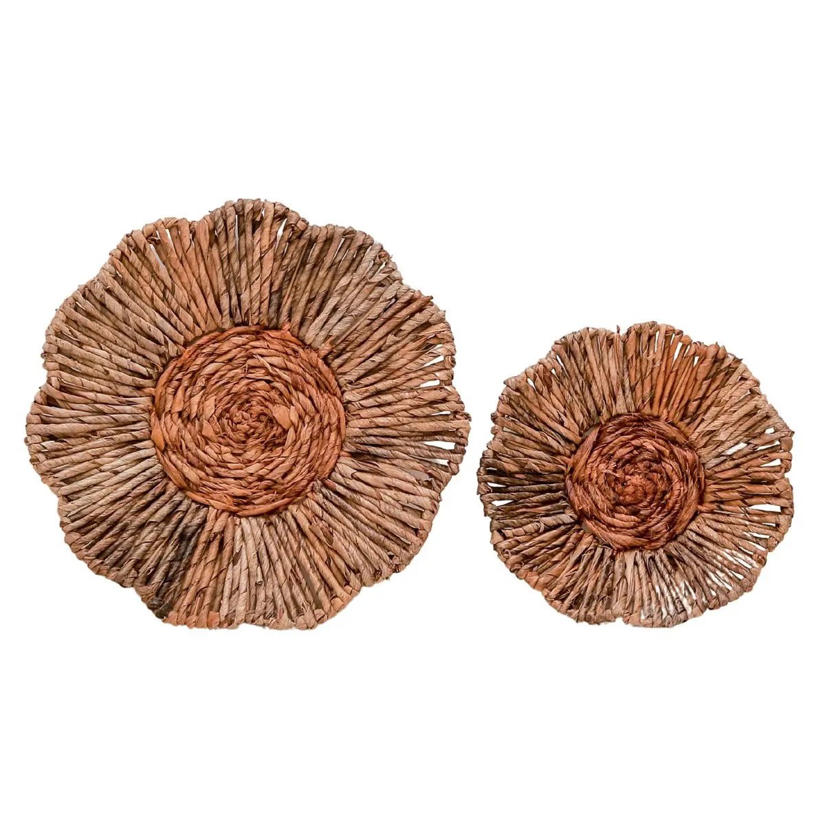 Wanddecor of Schaal MELAYA Wandmand van Bananenvezel 2 Maten