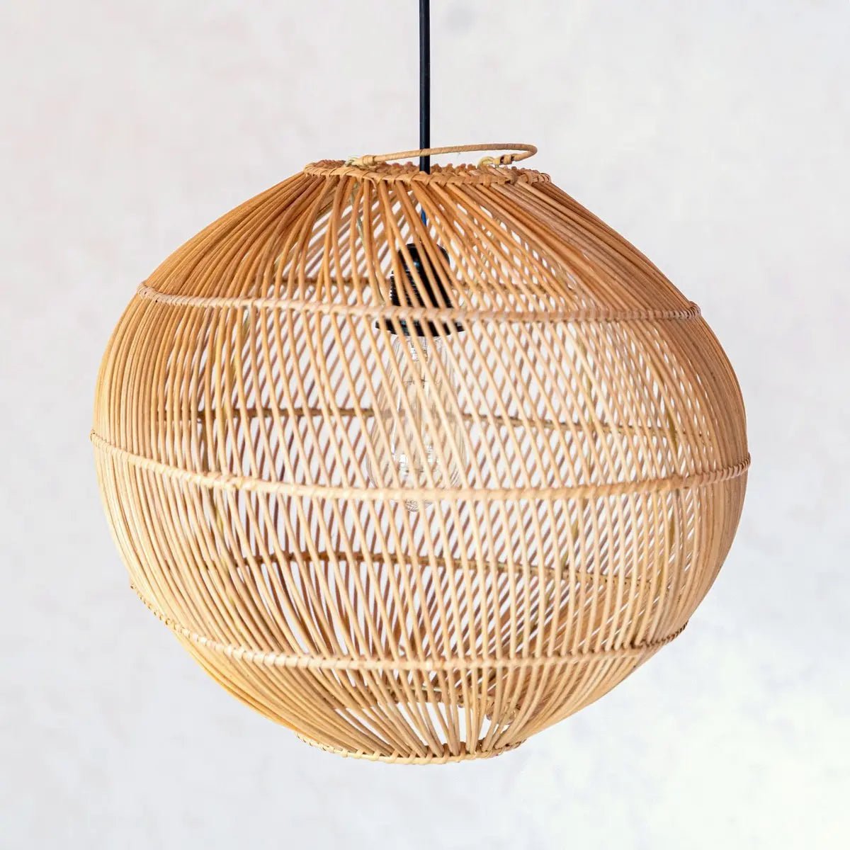 Kencana Rattan Lampshade – Boho Hanglamp Ø40/50 cm Handgemaakt