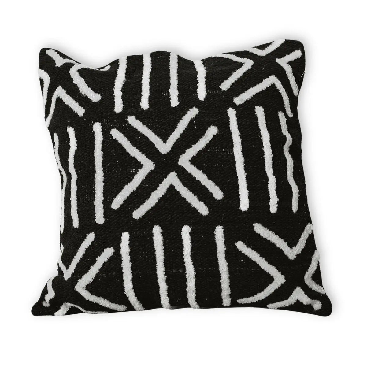 Kussenhoes BIMA – Handgemaakt Boho Zwart, 2 Maten