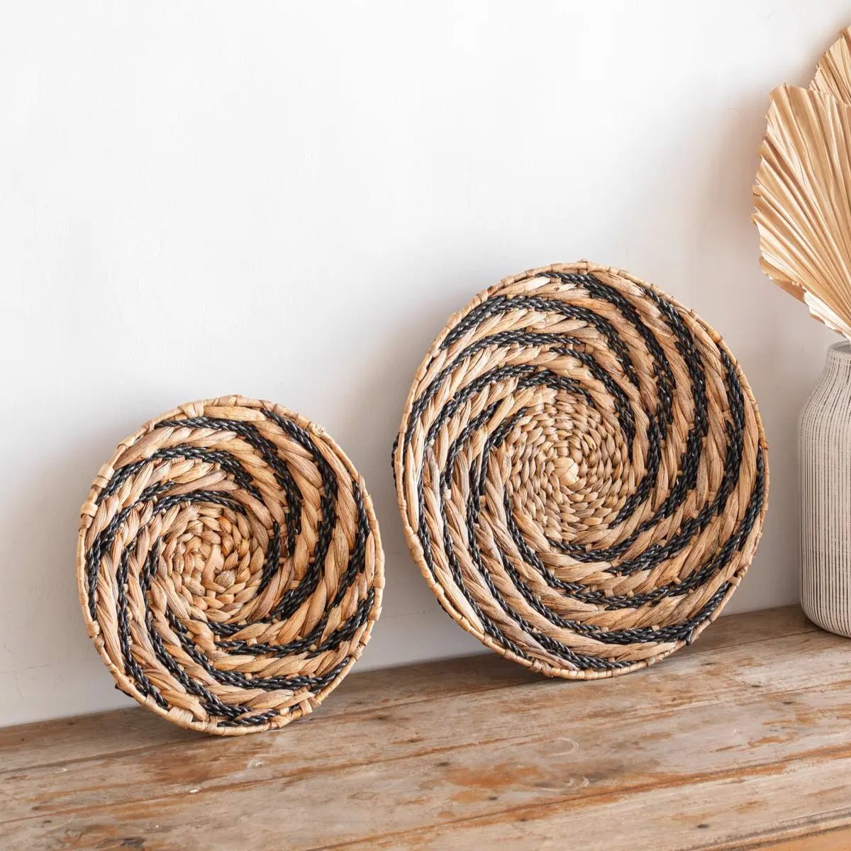 BANDUNG Ronde Wandmand of Decoratieve Schaal – Waterhyacint