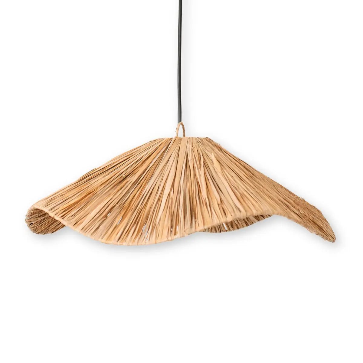 Raffia Hanglamp TAMPAH – Boho, Ø53 cm, Handgemaakt
