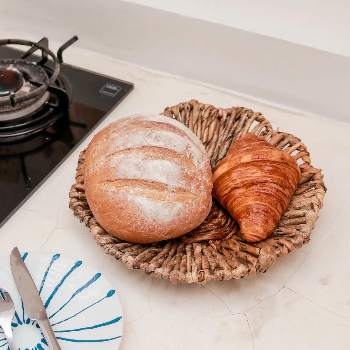 Wanddecor of Schaal MELAYA Wandmand van Bananenvezel 2 Maten