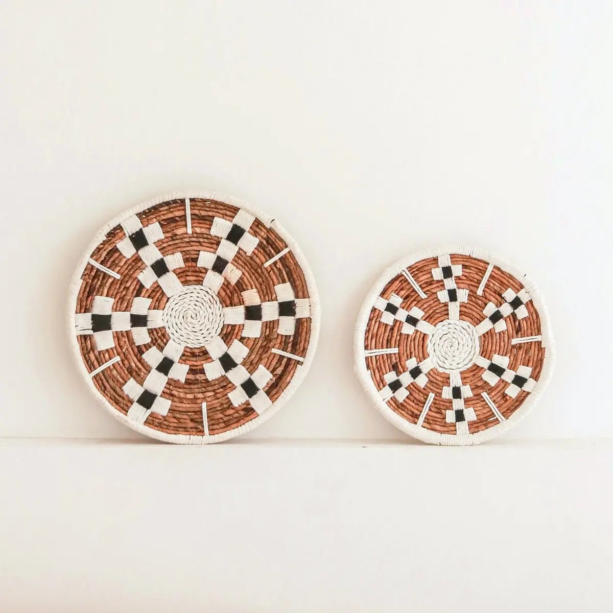 TAMAN Boho Wanddecoratie – Ronde Muurmand van Bananenvezel