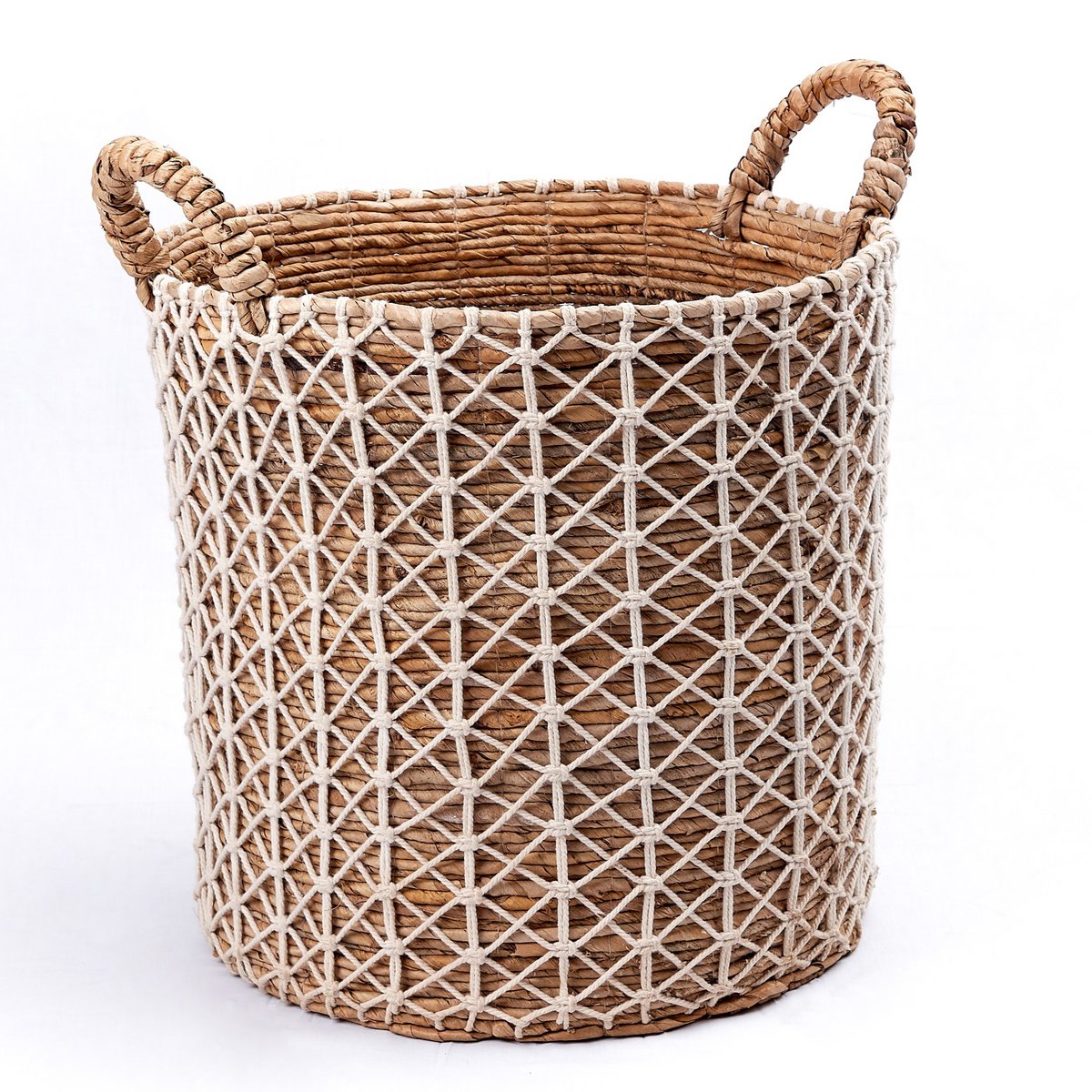 KERSO Boho Was-, Planten- &amp; Opbergmand – Bananenvezel (3 Maten)