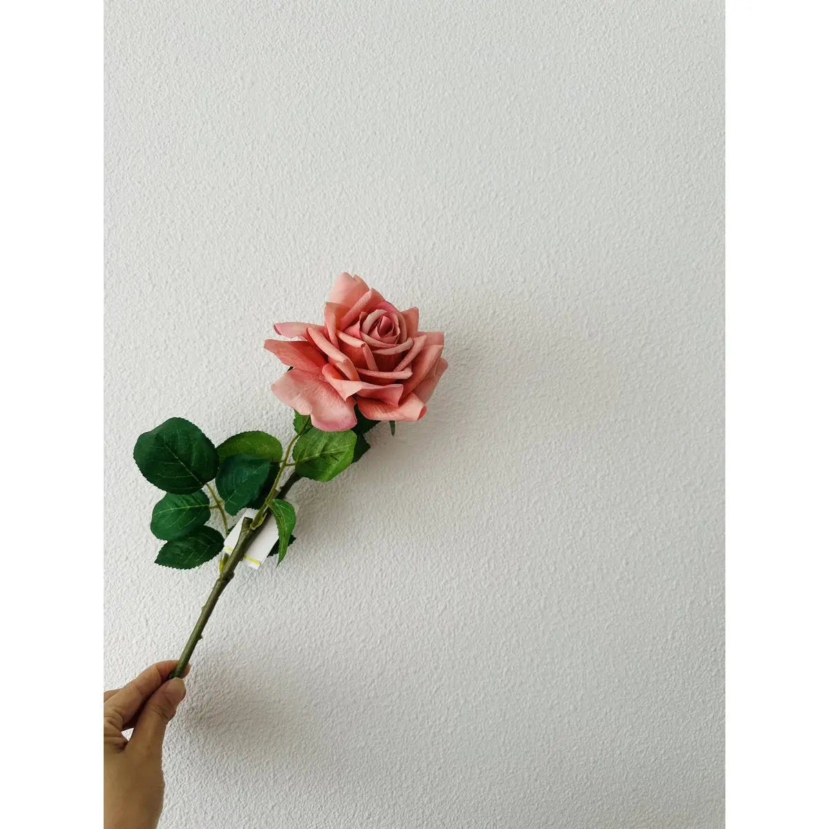 Hand Touch Rose 72cm ROZE 2STUKS