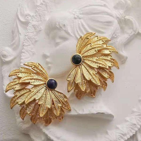 Peacock Wings Oorbellen – Vintage Stijl &amp; Uniek Design