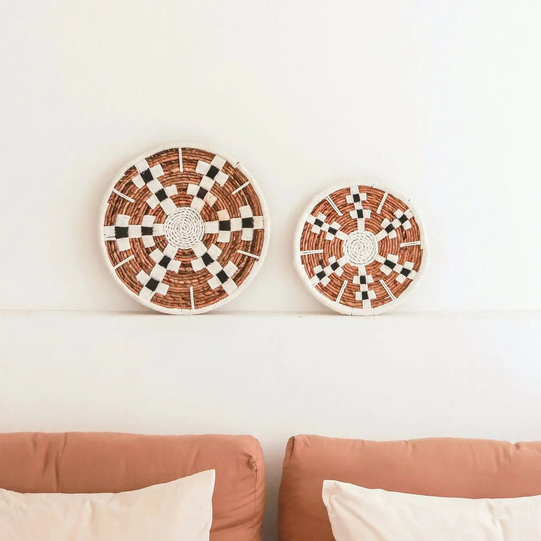 TAMAN Boho Wanddecoratie – Ronde Muurmand van Bananenvezel