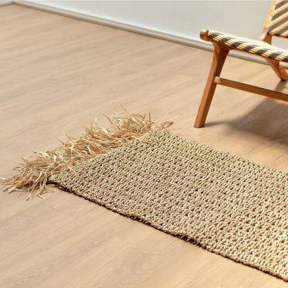 Zeegras Vloerkleed 120x60 cm met Kwastjes – BARA