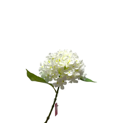 Artificial flowers Hydrangea Macrophylla White | Zijden kunstbloem | Lengte 50 1stk