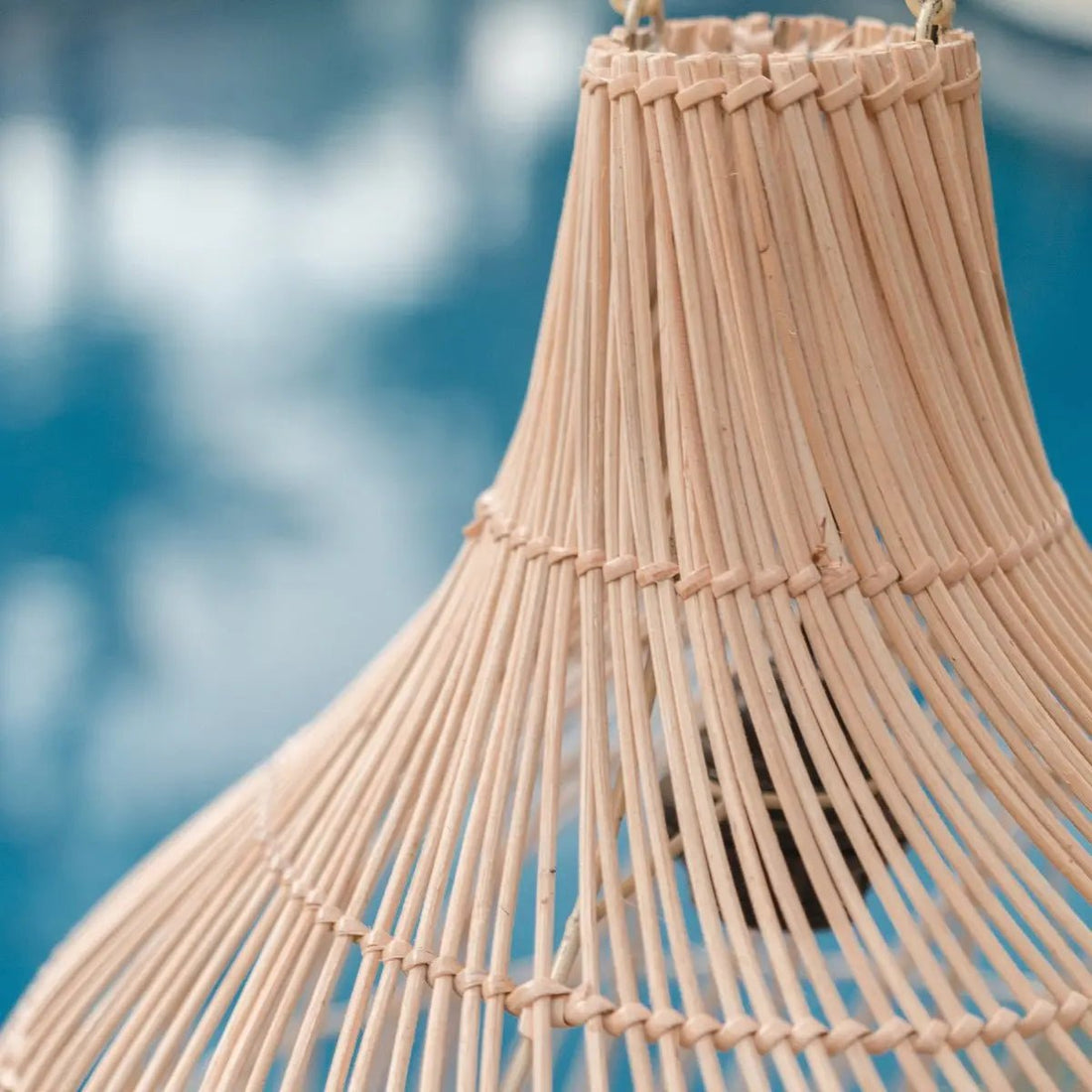 Rotan Hanglamp KENARI – Boho Lampenkap, Handgemaakt
